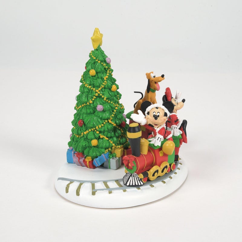 Department 56 Disney Village Accessories Mickey Mouse Holiday Express Figurine, 4.75 Inch, Multicolor - Image 3